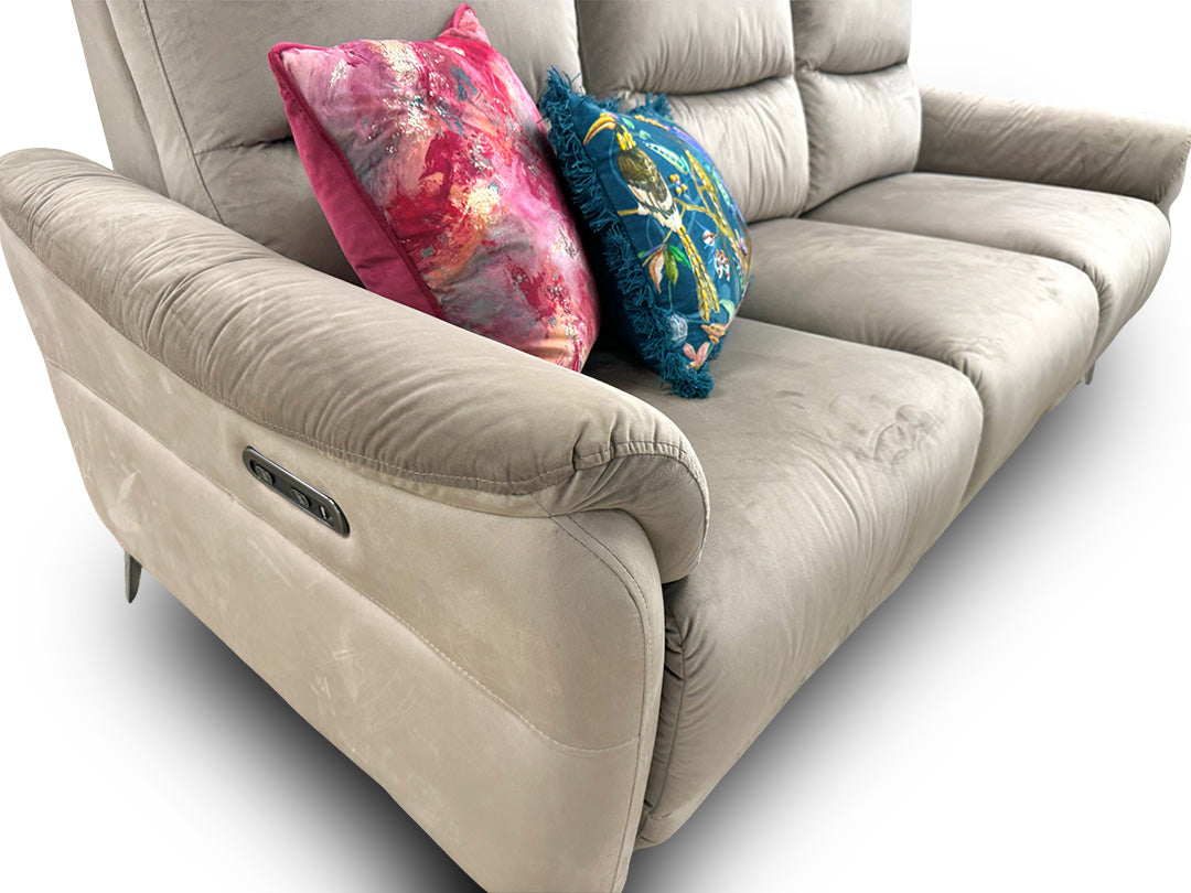 ‘Daytona’ Opulence Cedar Velvet Power Recliner 3 + 2 Seater Sofa Set