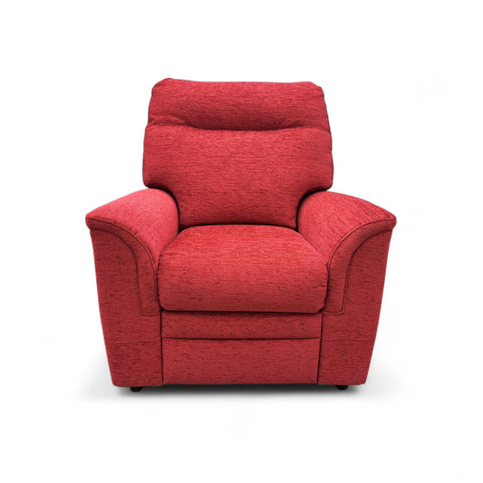 Parker Knoll 'Hudson 23' Cherry Red Fabric Chair