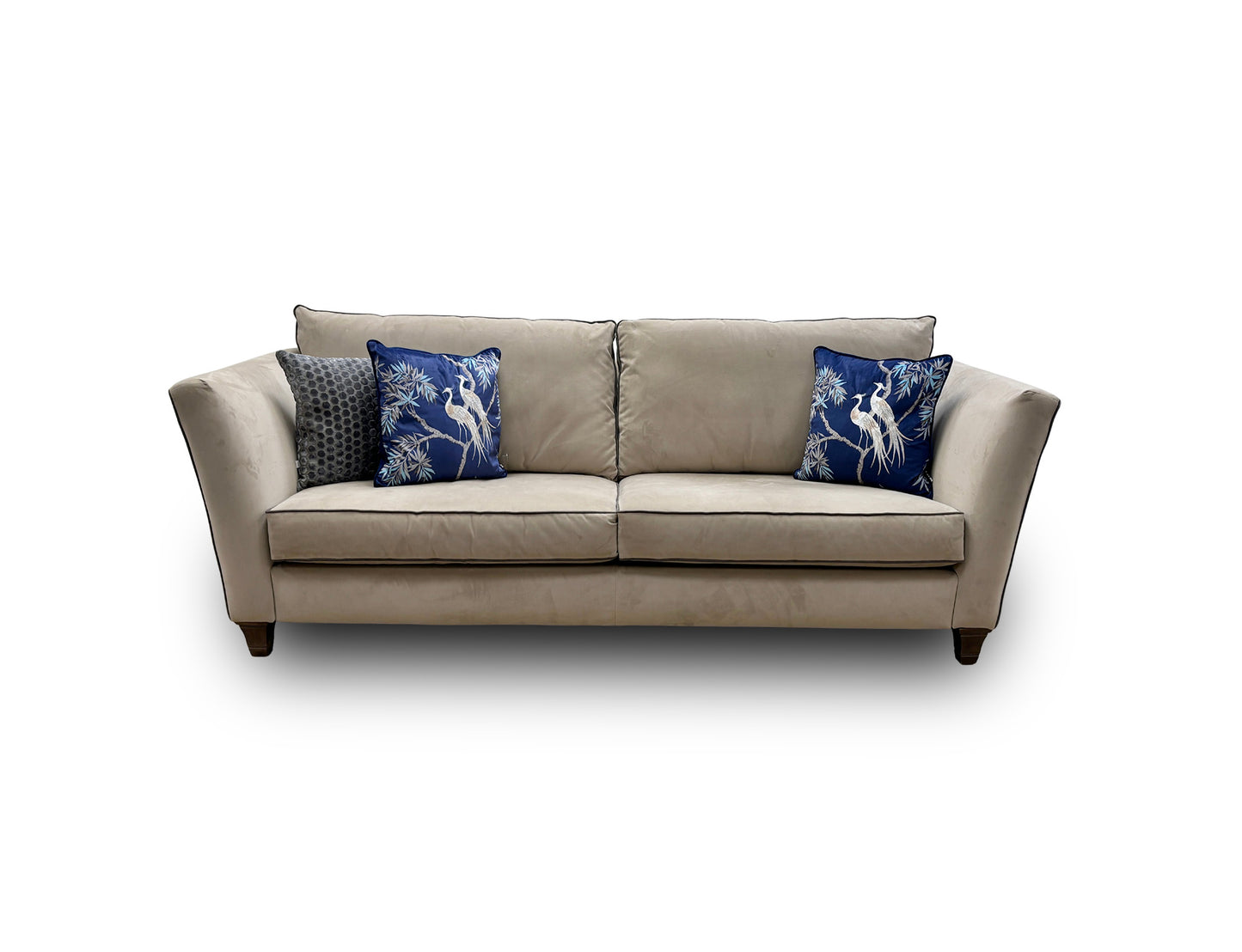 Parker Knoll ‘Victoria Park’ Sensual Velvet Inca Golden 3 Seater Sofa