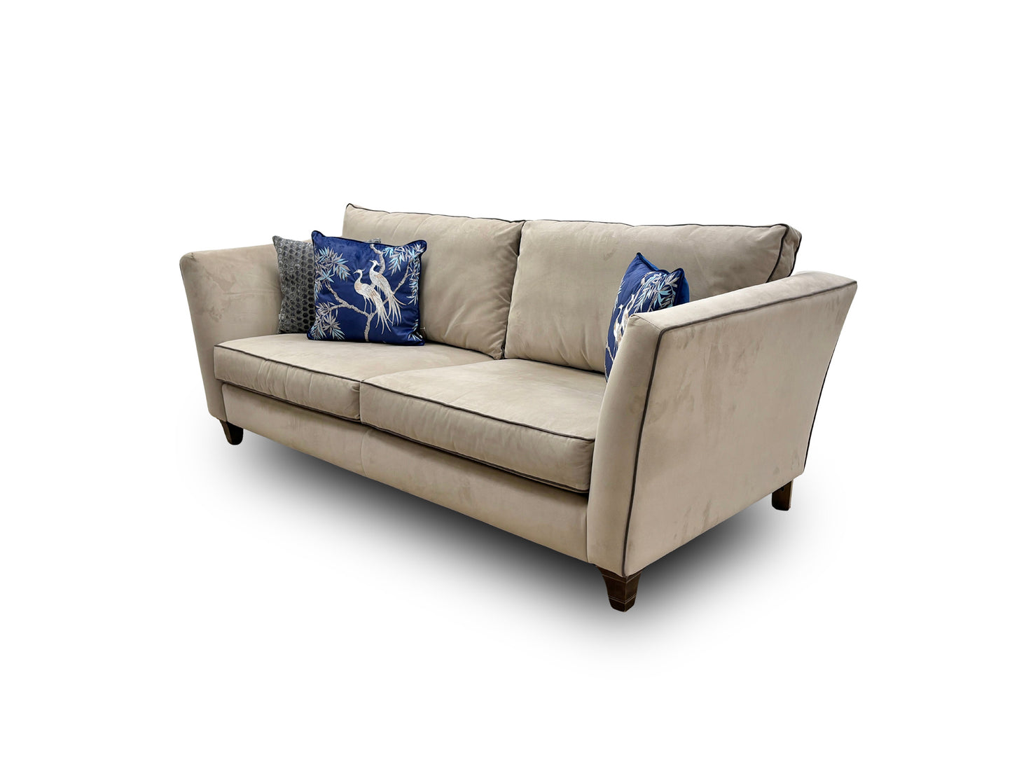 Parker Knoll ‘Victoria Park’ Sensual Velvet Inca Golden 3 Seater Sofa