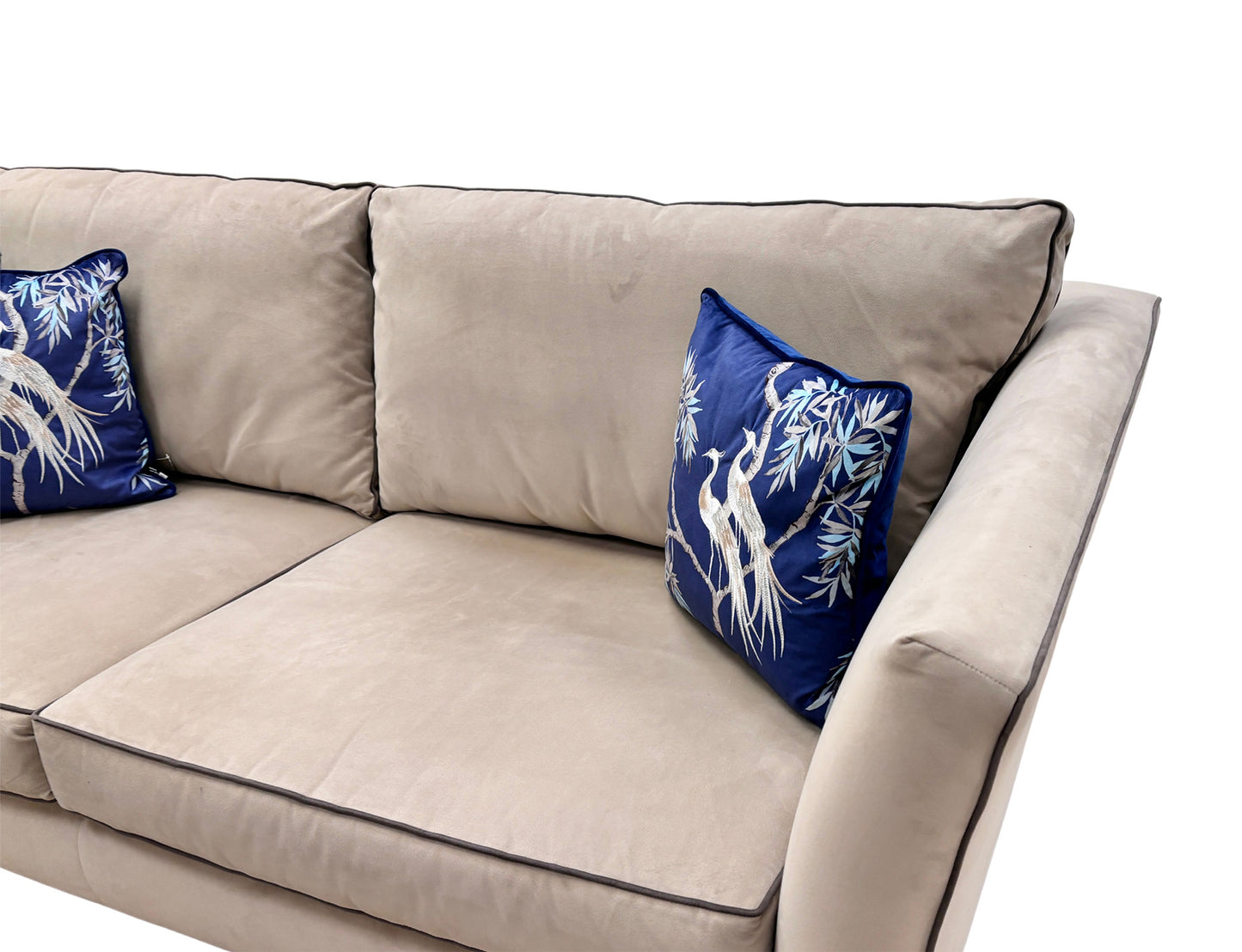 Parker Knoll ‘Victoria Park’ Sensual Velvet Inca Golden 3 Seater Sofa