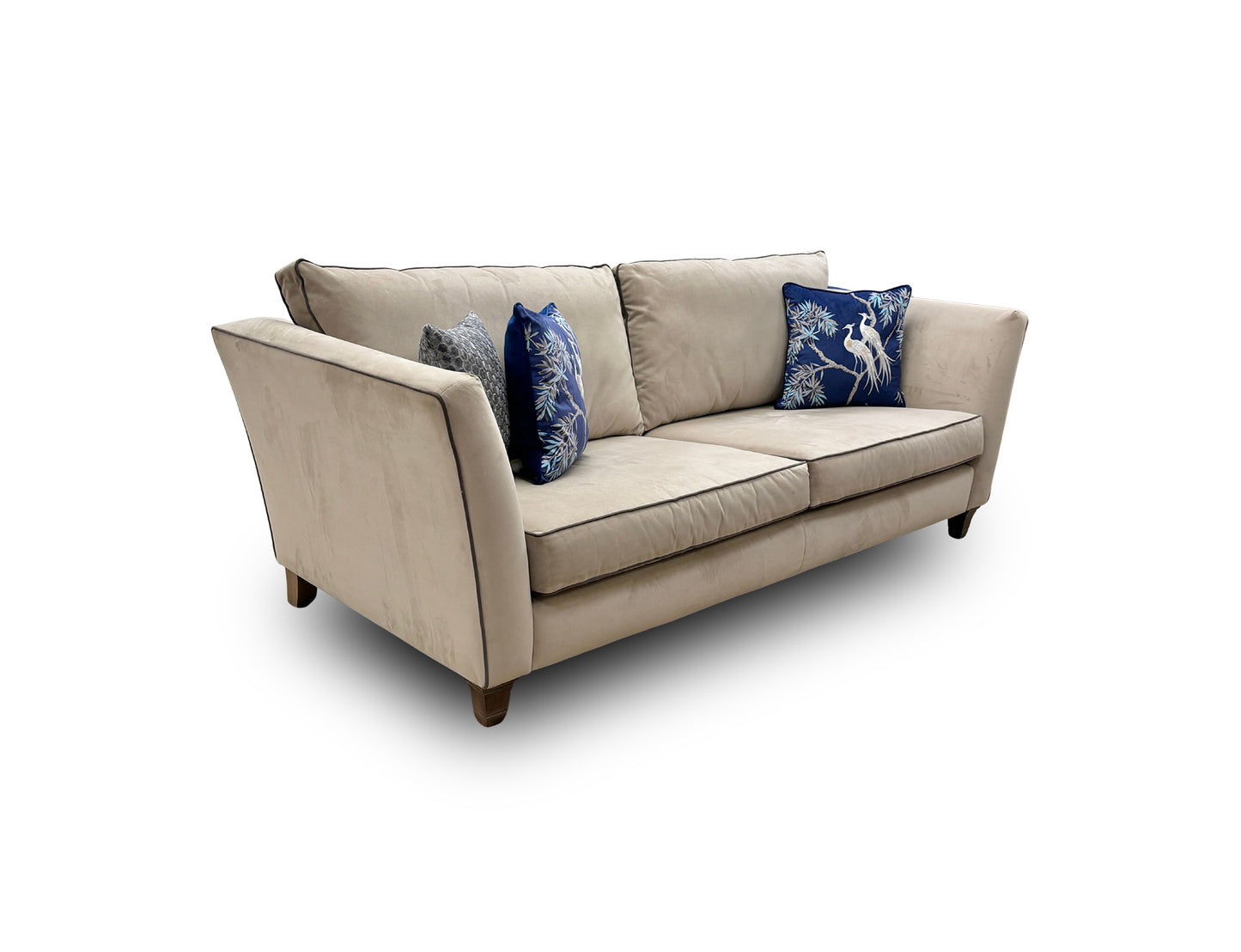 Parker Knoll ‘Victoria Park’ Sensual Velvet Inca Golden 3 Seater Sofa