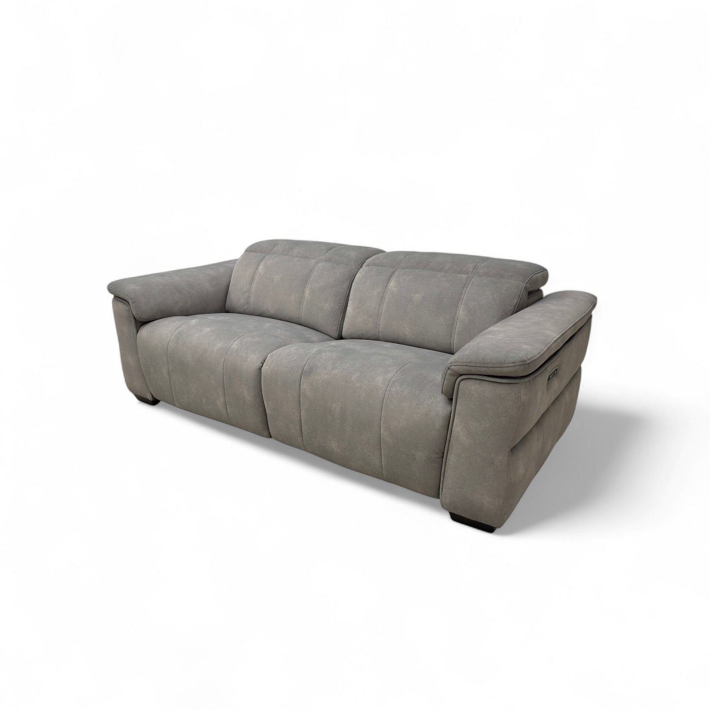 'Inca' Dexter Mocha Velvet 3 Seater Power Recliner Sofa with Power Headrests