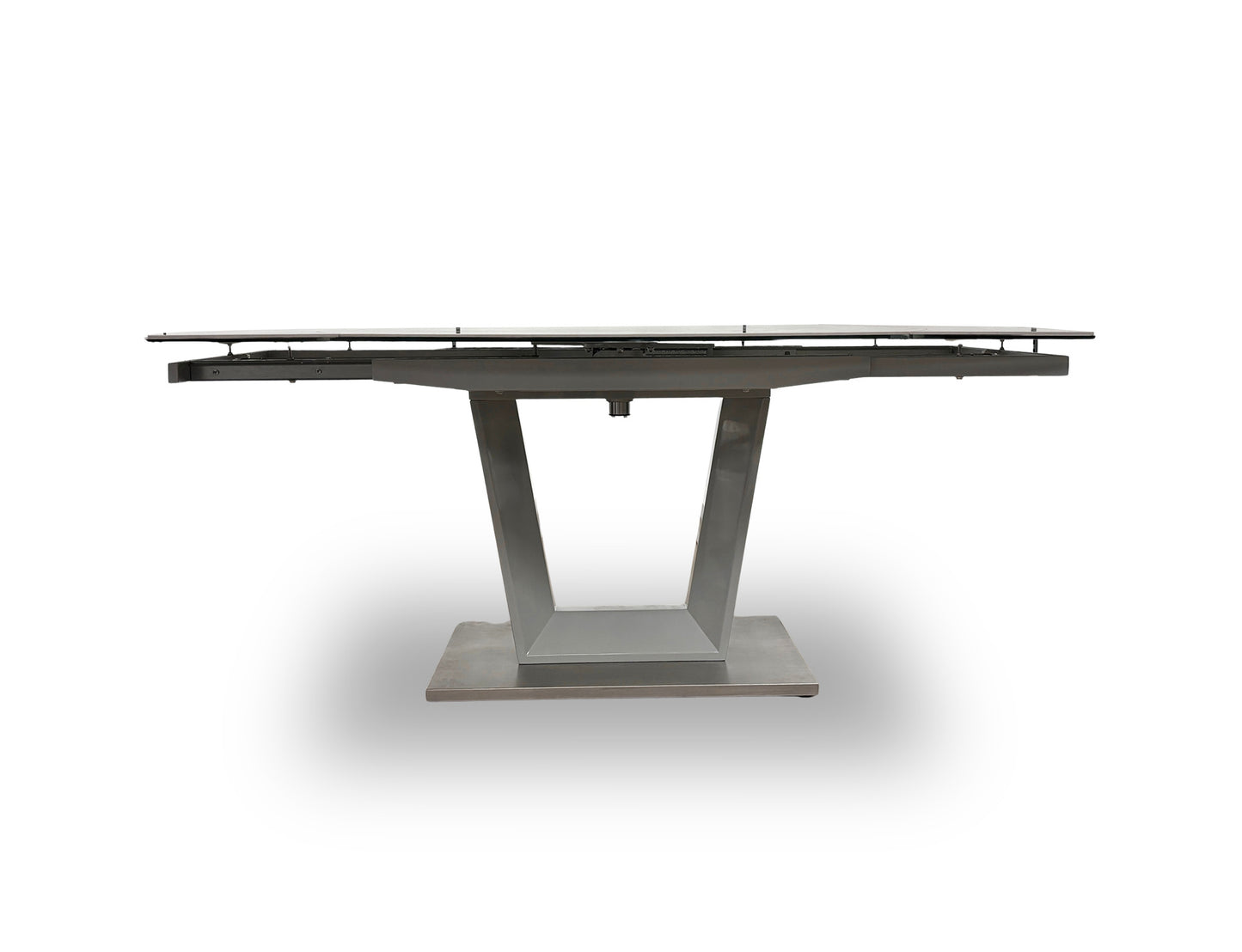 'Grigio' Marble-Effect Ceramic Top Swivel Extending Dining Table