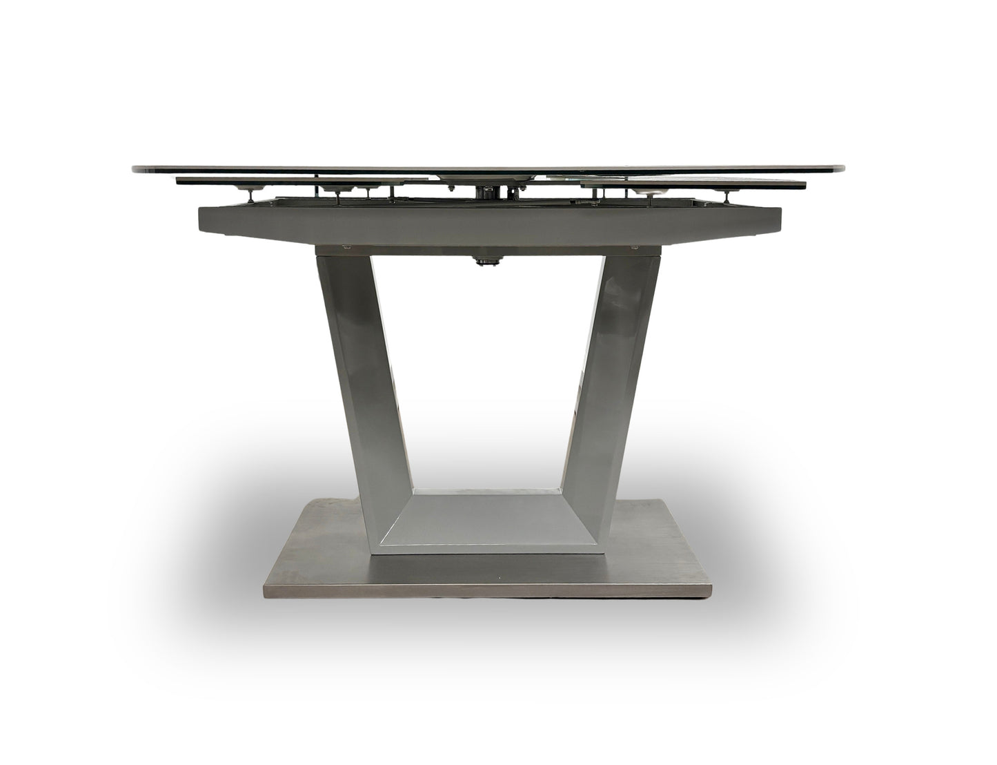 'Grigio' Marble-Effect Ceramic Top Swivel Extending Dining Table