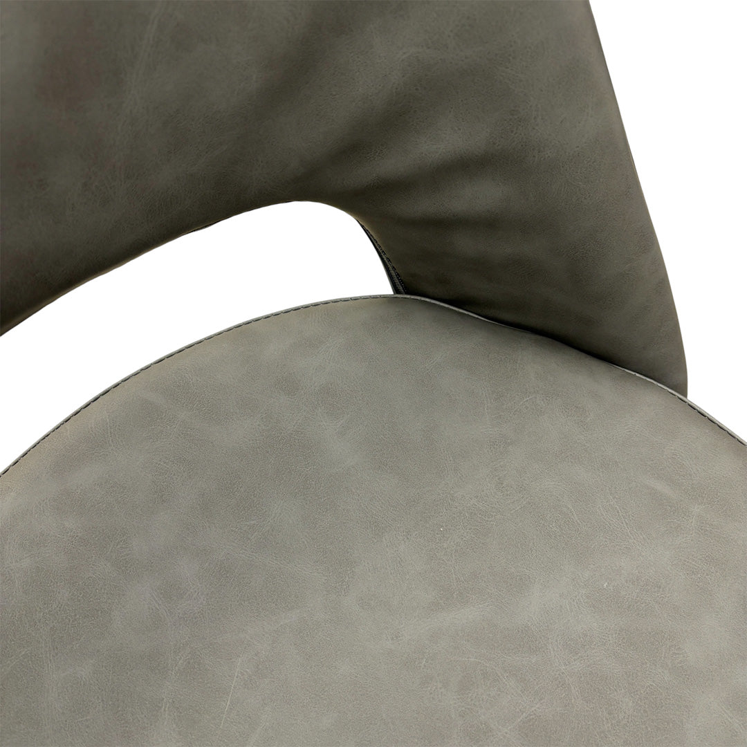 'Brianna' Grey Faux Leather Dining Chair - Set of 4