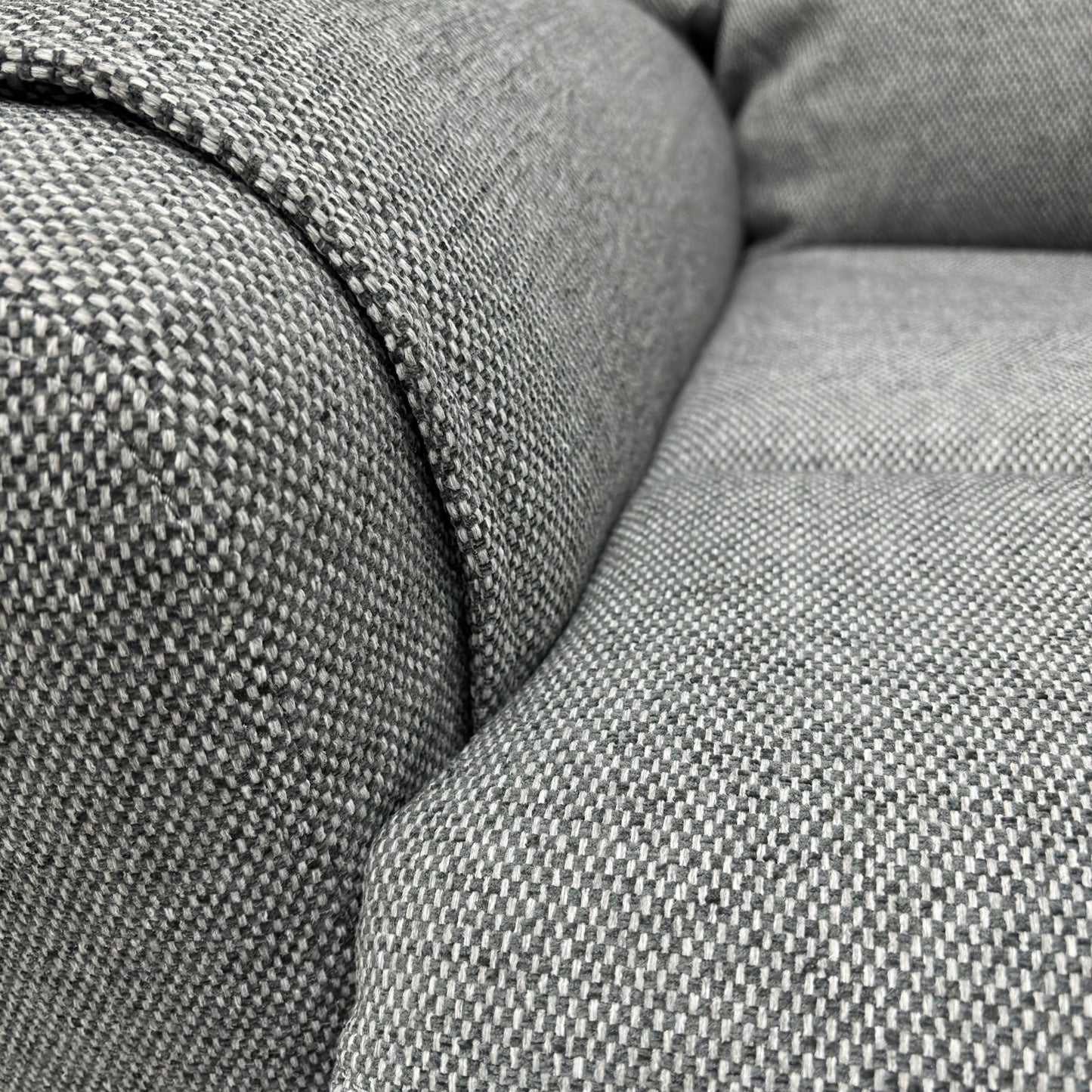 ‘Lexus’ Grey Fabric Power Recliner 2 Seater Sofa
