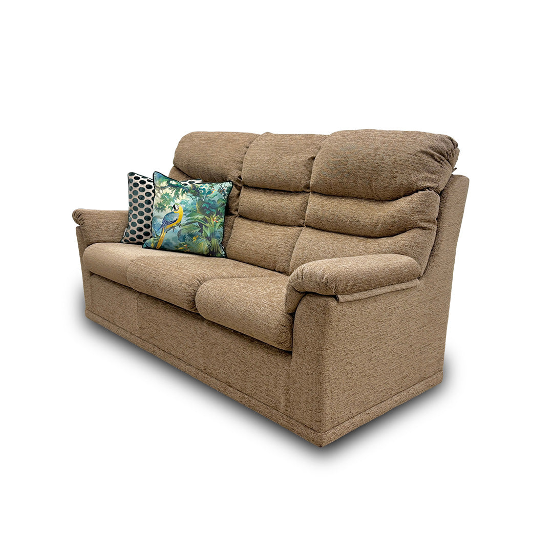 G Plan ‘Malvern’ A071 Boucle Oyster Woven Fabric 3 Seater Sofa