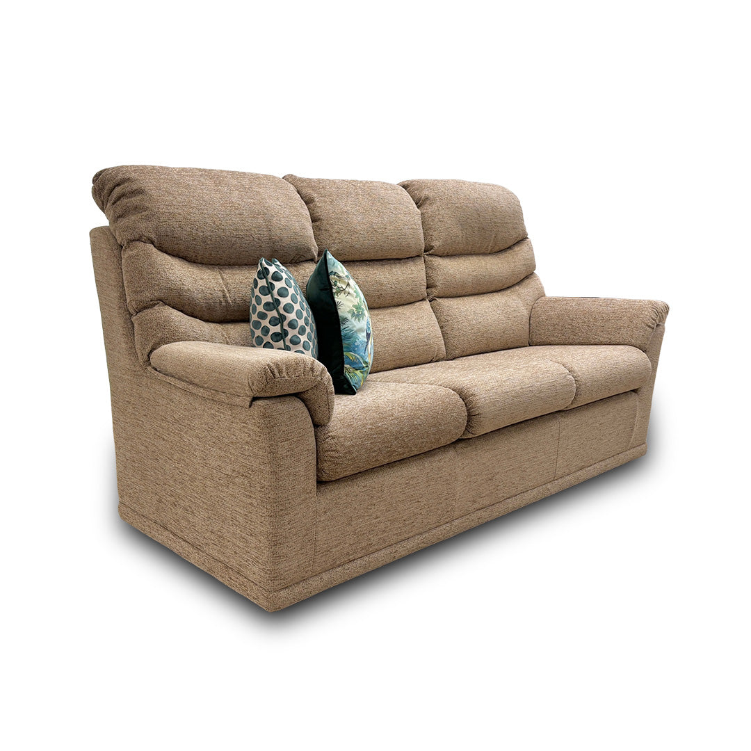 G Plan ‘Malvern’ A071 Boucle Oyster Woven Fabric 3 Seater Sofa