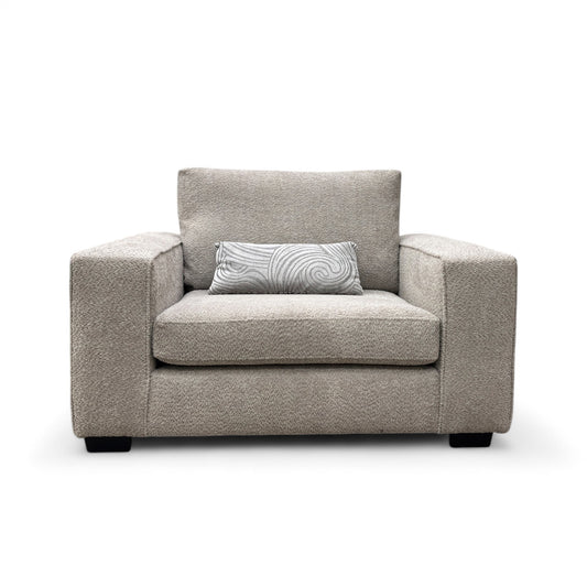 ‘Amber’ Grey Boucle Fabric Snuggler