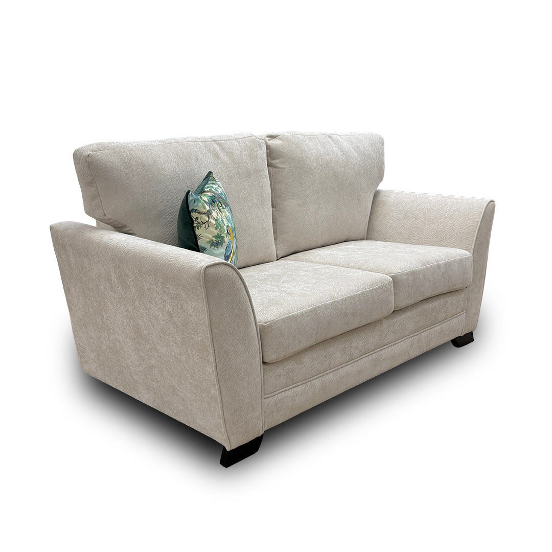 "Poppy' Cream Chenille Large 2 Seater Sofa Bed