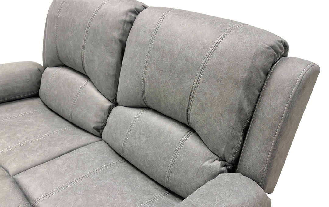 ‘Bennett’ Grey Endurance Fabric Manual Recliner 3 + 2 Seater Sofa Set