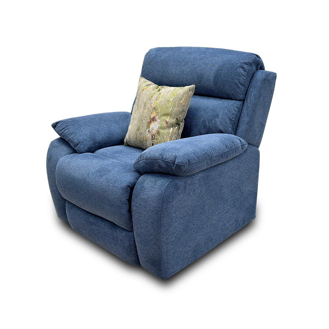 ‘Moreno' Fab-Blt-R38 Blue Fabric Armchair