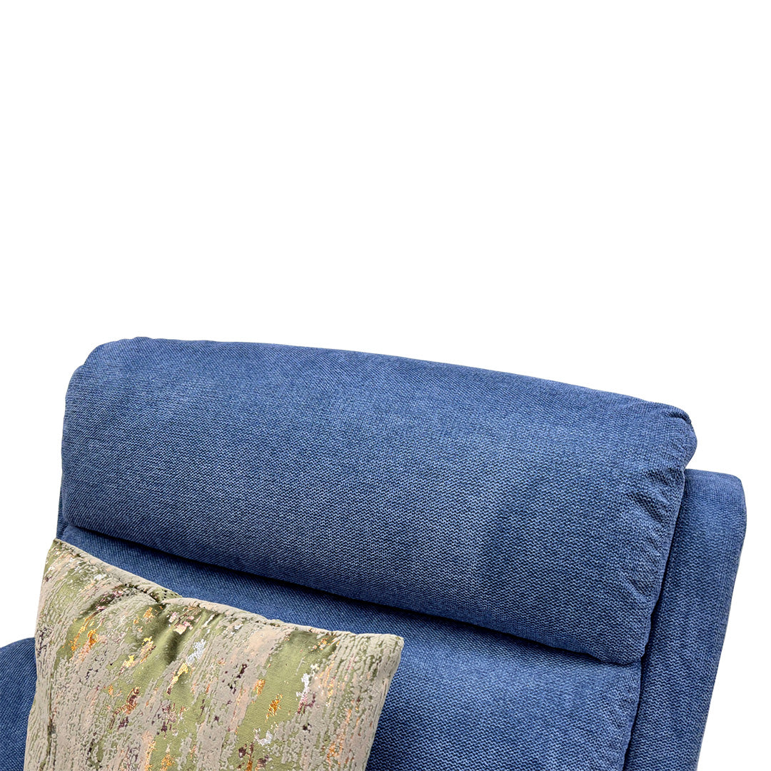 ‘Moreno' Fab-Blt-R38 Blue Fabric Armchair