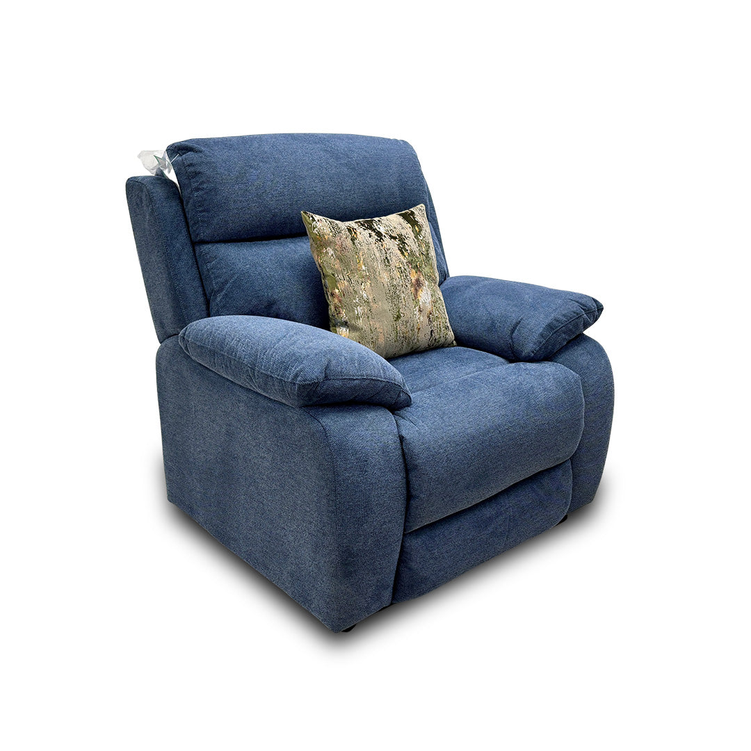 ‘Moreno' Fab-Blt-R38 Blue Fabric Armchair