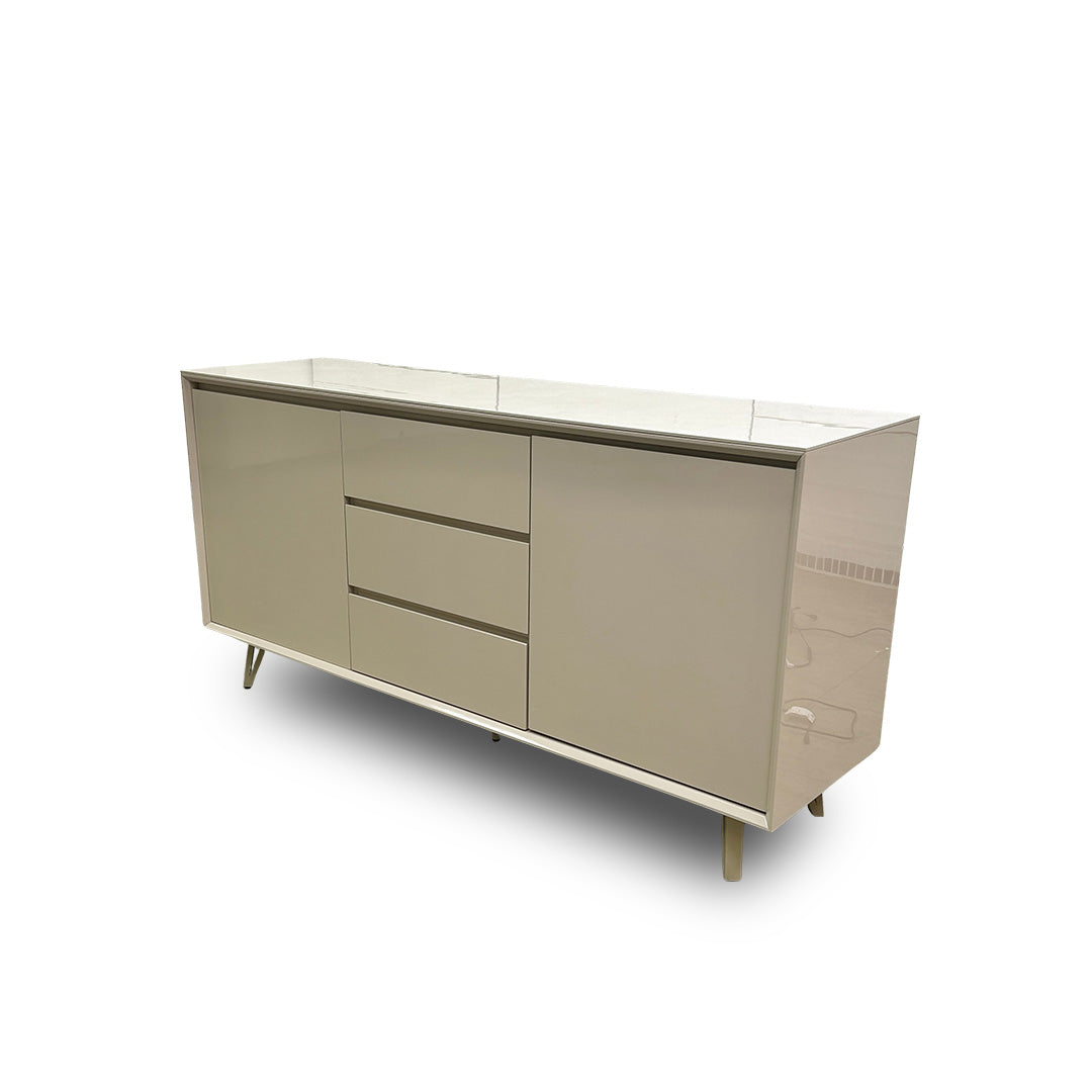 ‘Mirage’ Marble-effect Ceramic Top 2 Door 3 Drawer Sideboard