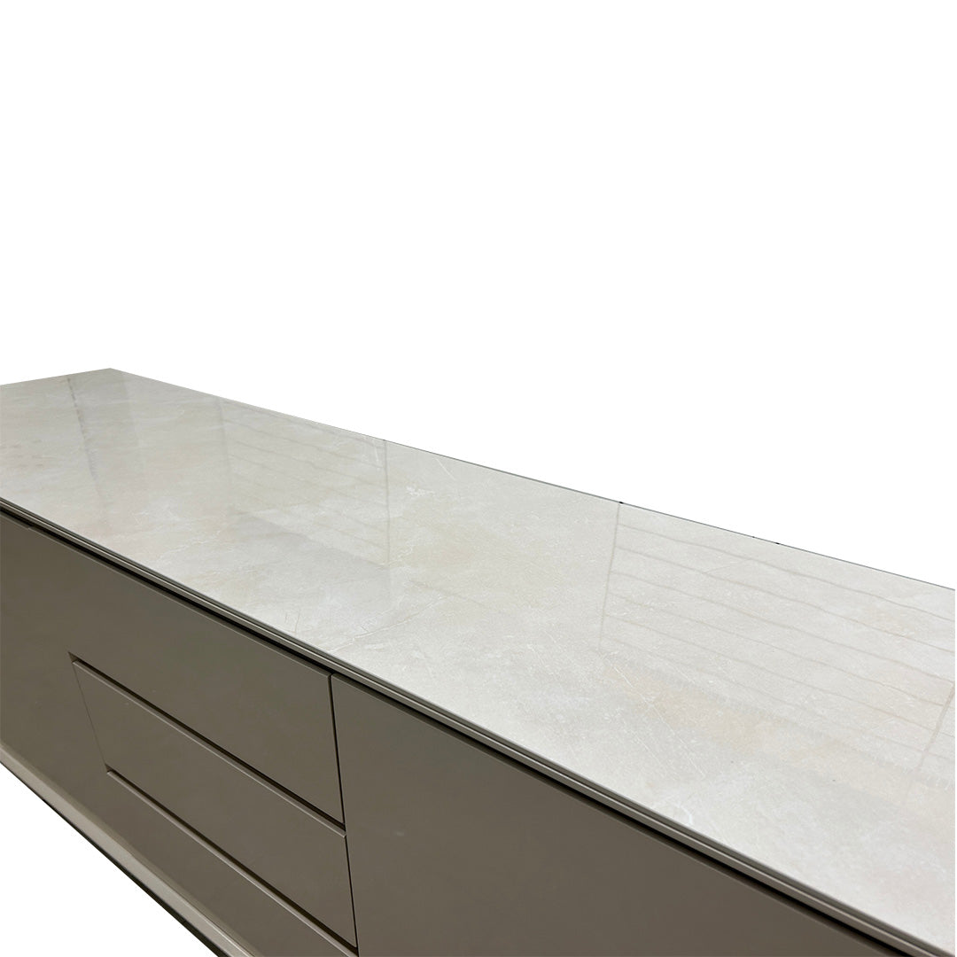 ‘Mirage’ Marble-effect Ceramic Top 2 Door 3 Drawer Sideboard