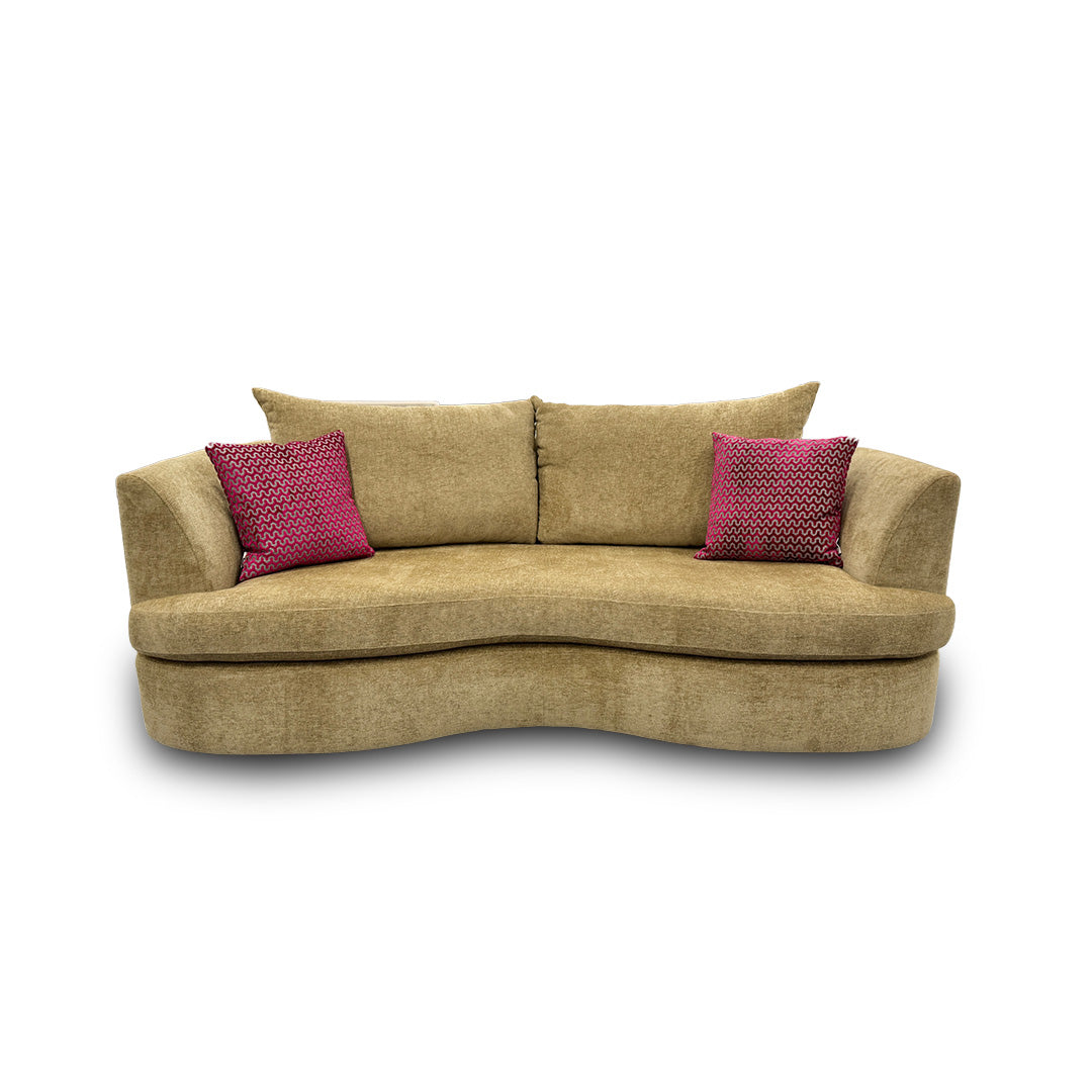‘Belgravia’ Camel Fabric 4 Seater Sofa
