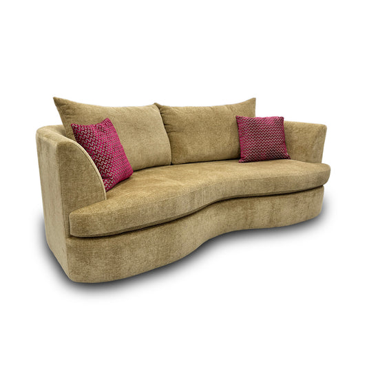 ‘Belgravia’ Camel Fabric 4 Seater Sofa