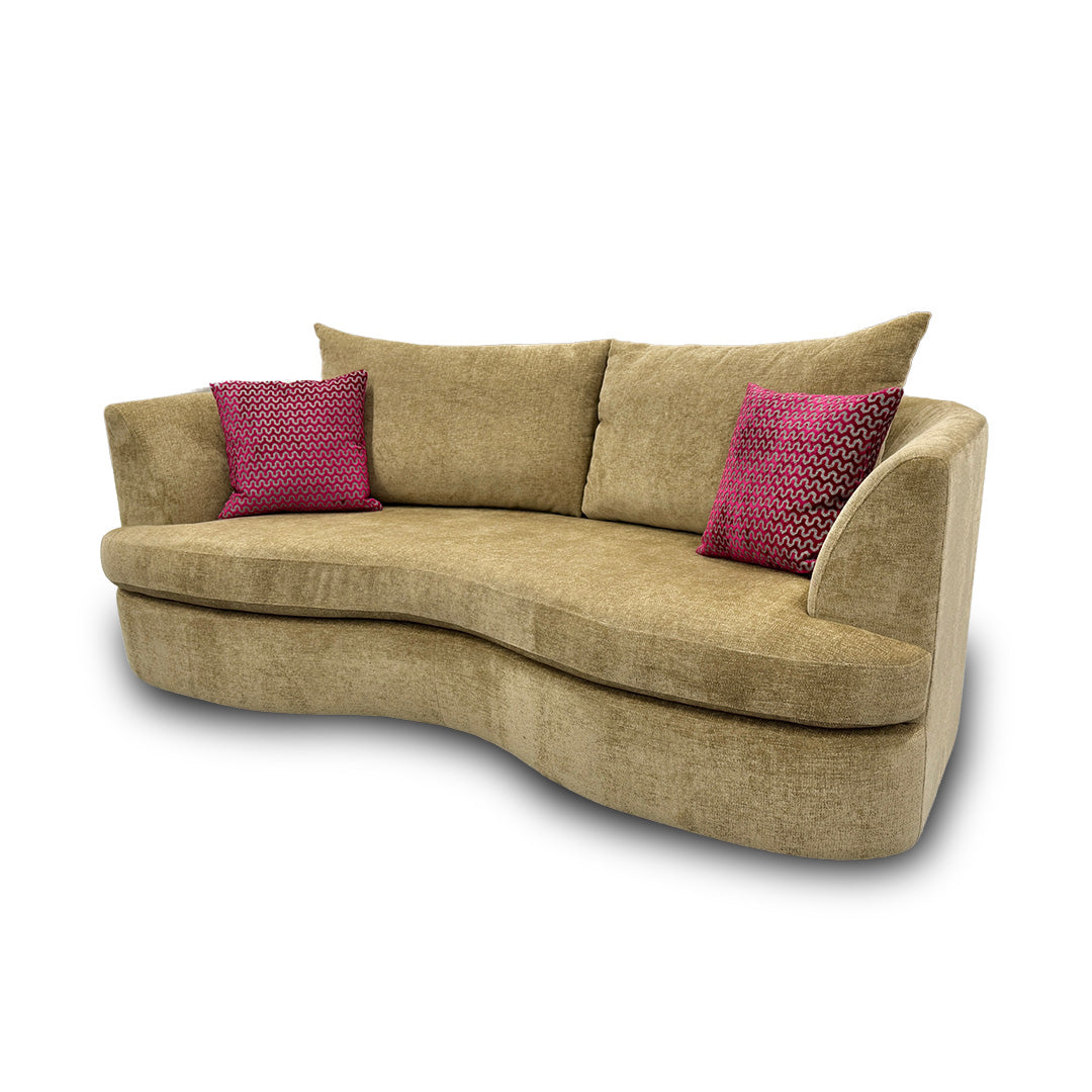‘Belgravia’ Camel Fabric 4 Seater Sofa