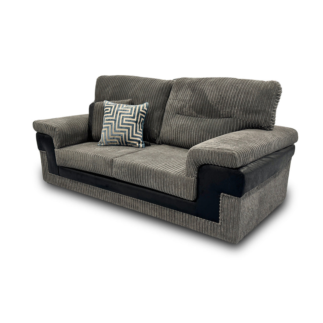 ‘Amazon’ Slate Jumbo Cord 3 Seater Sofa