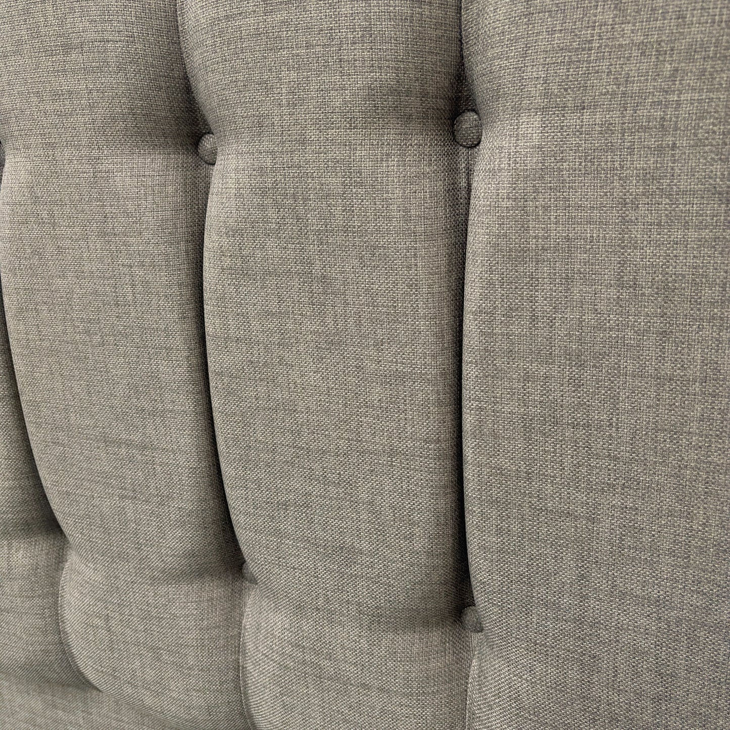 ‘Martin’ Mushroom Fabric 4 Draw Divan Base with Floor Standing Headboard - King