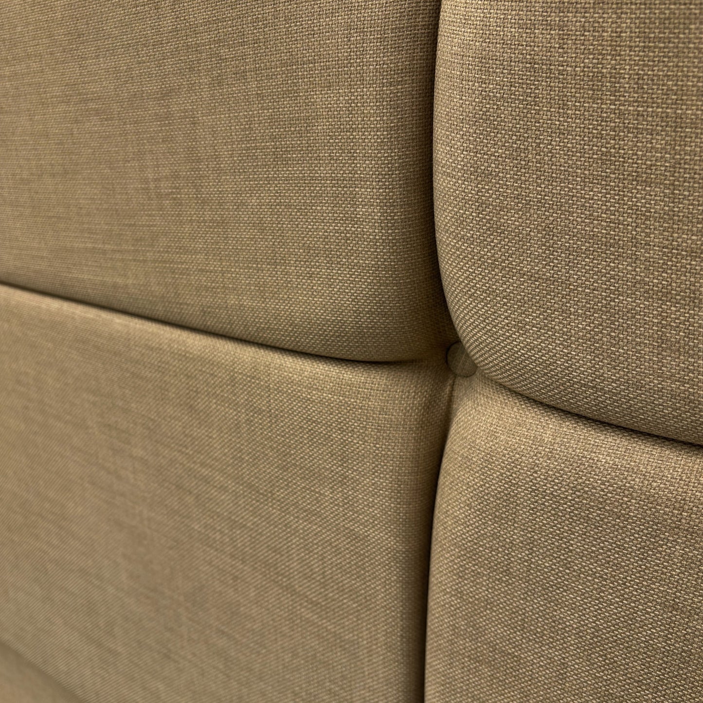 ‘Dalton’ Oatmeal Fabric 2 Draws Divan Base with Floor Standing Headboard - Double