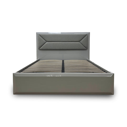 ‘Grigio’ High Gloss Ottoman Bed Frame - King