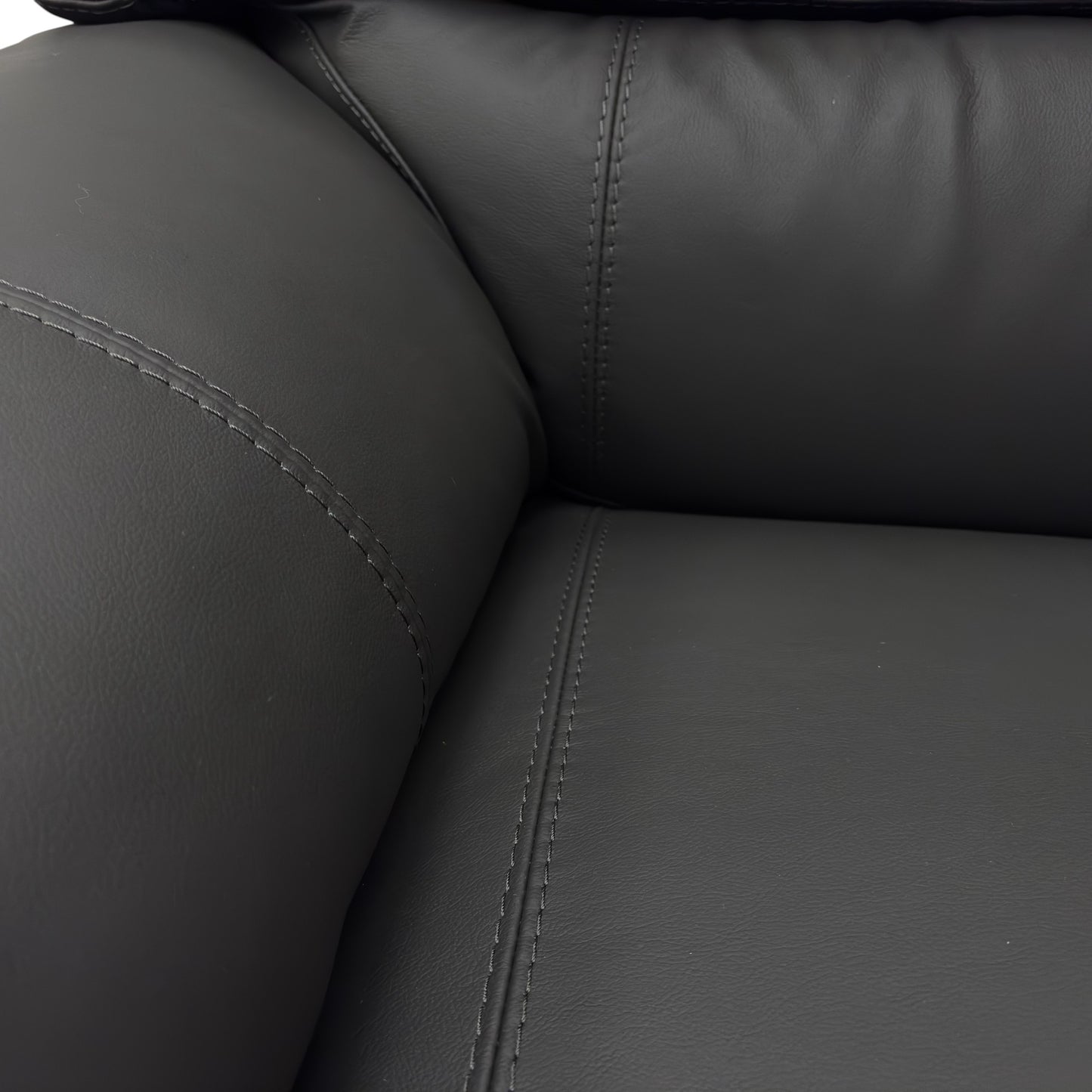World of Leather ‘Cozzee’ Nw-517e Shale Grey Leather Armchair