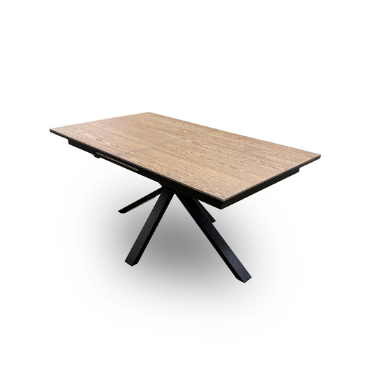 ‘Saturn’ Oak Top Pop-up Extending Dining Table