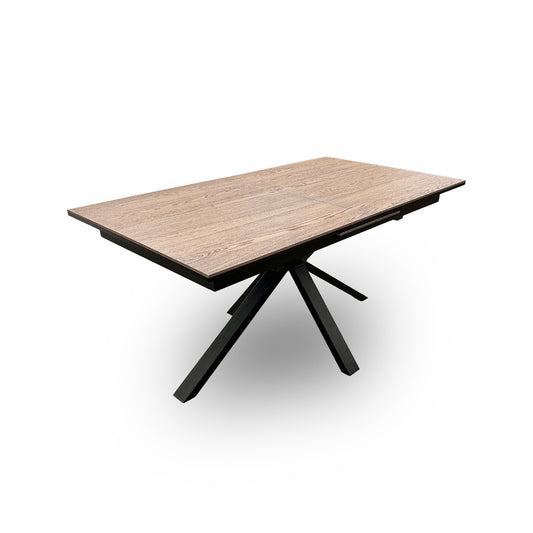 ‘Saturn’ Oak Top Pop-up Extending Dining Table