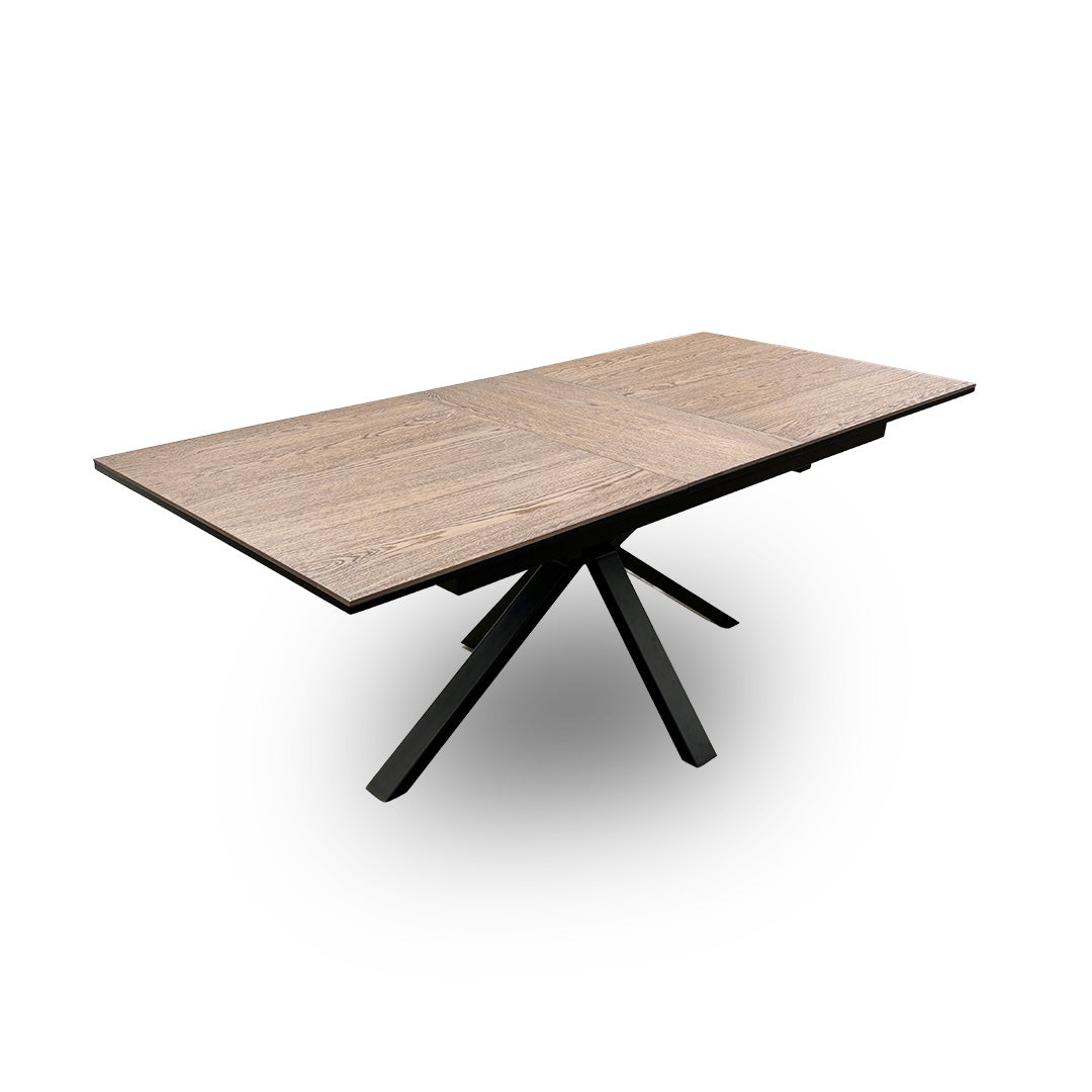 ‘Saturn’ Oak Top Pop-up Extending Dining Table