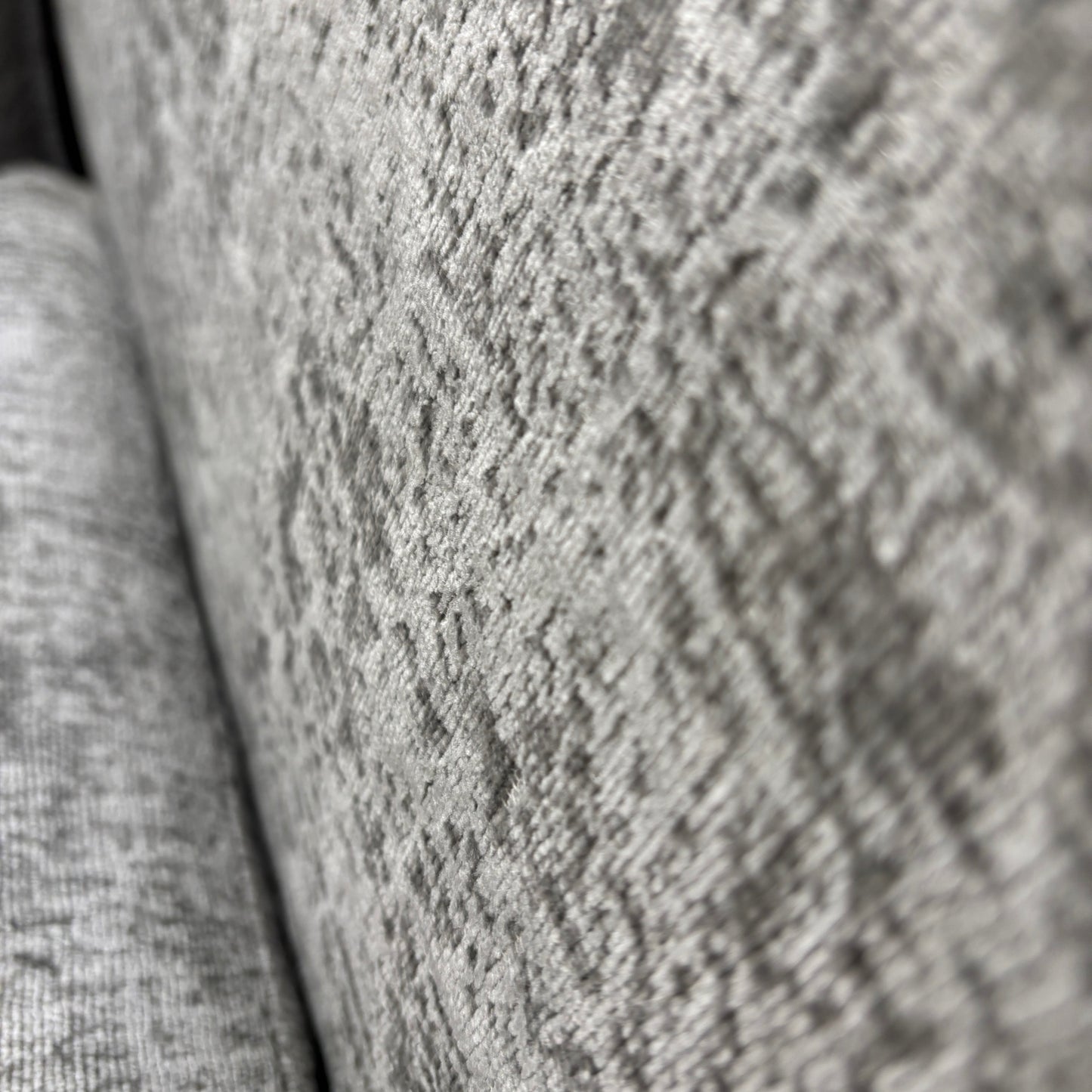 ‘Tenby’ Silver Velour Fabric Armchair