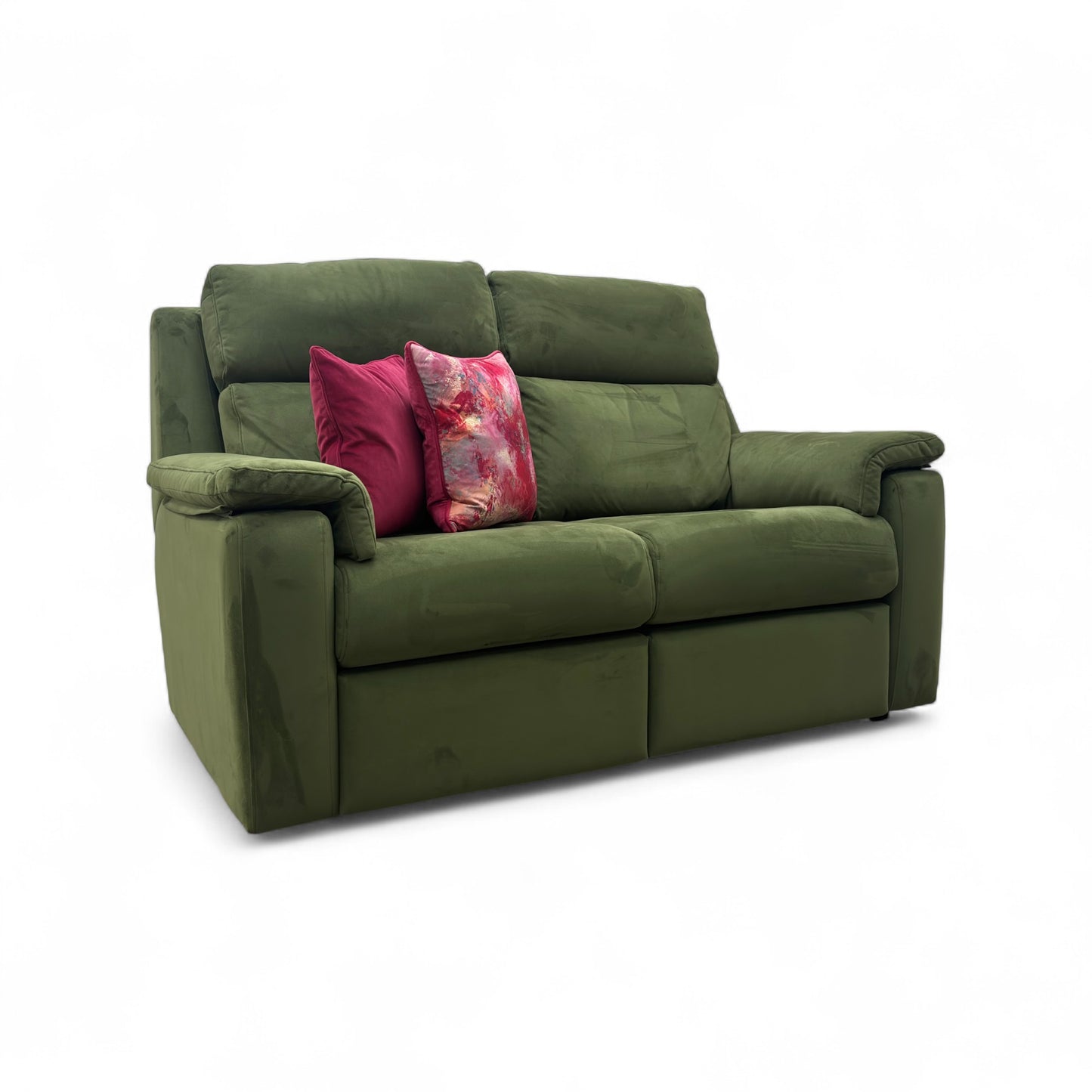 G Plan ‘Thornbury’ Plush Vine Green 2 Seater Velvet Sofa