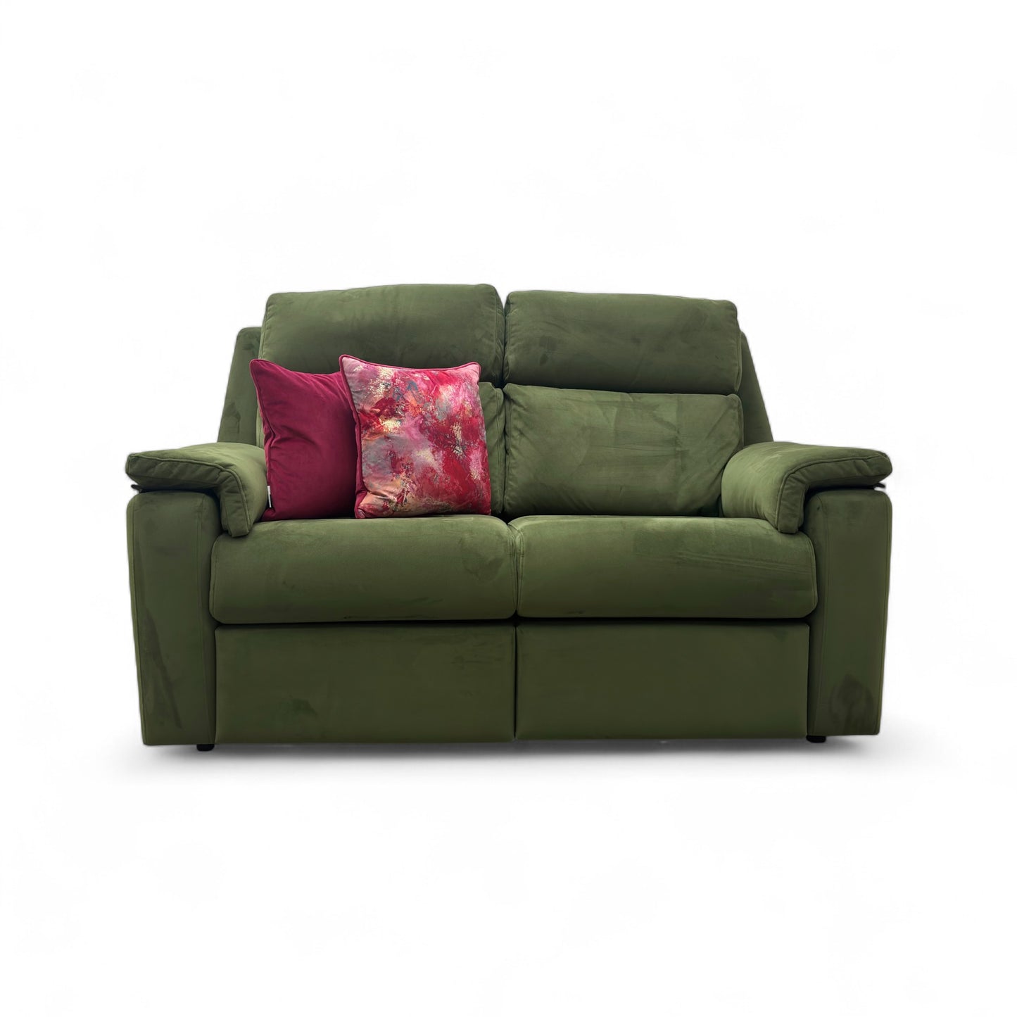 G Plan ‘Thornbury’ Plush Vine Green 2 Seater Velvet Sofa