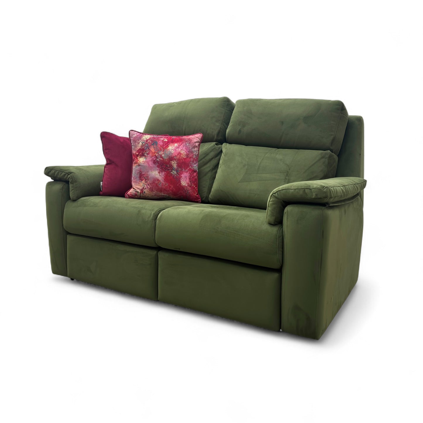 G Plan ‘Thornbury’ Plush Vine Green 2 Seater Velvet Sofa