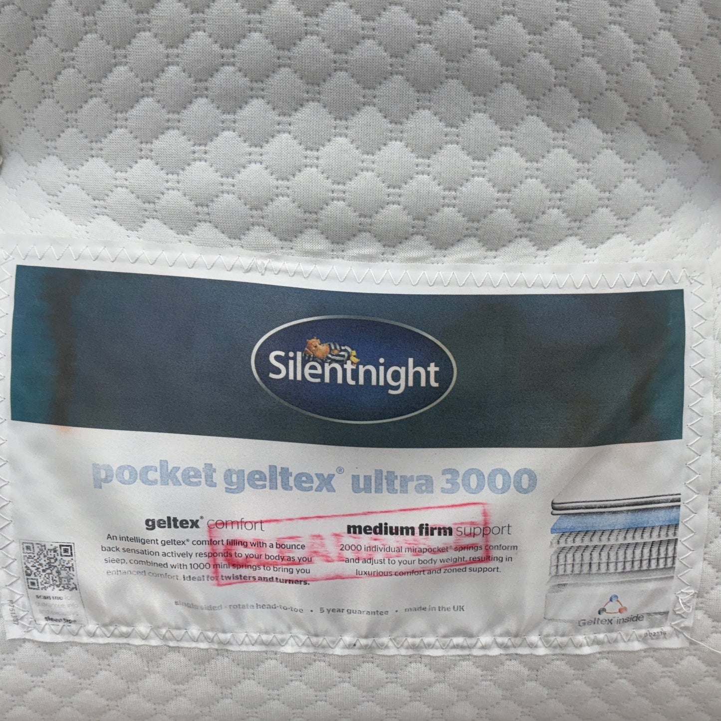 Silentnight Geltex Ultra 3000 Pocket Medium Mattress - King