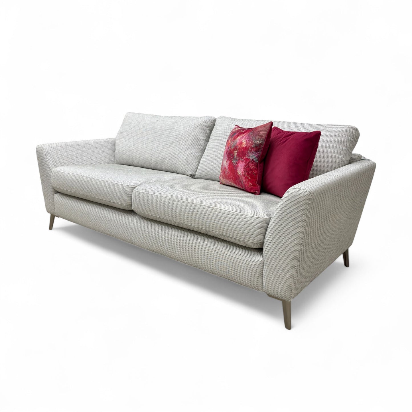 ‘Libby’ Silver Combination Libby Plain 3 Seater Sofa