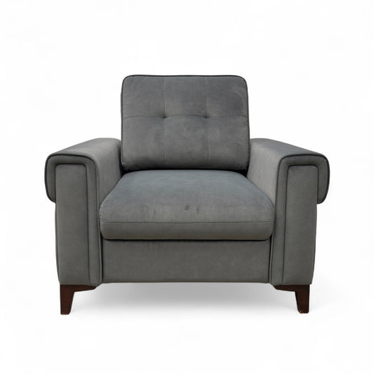 ‘Zoom’ Nappe Velvet Dark Grey Nv-0106 Velvet Chair Sofa Bed