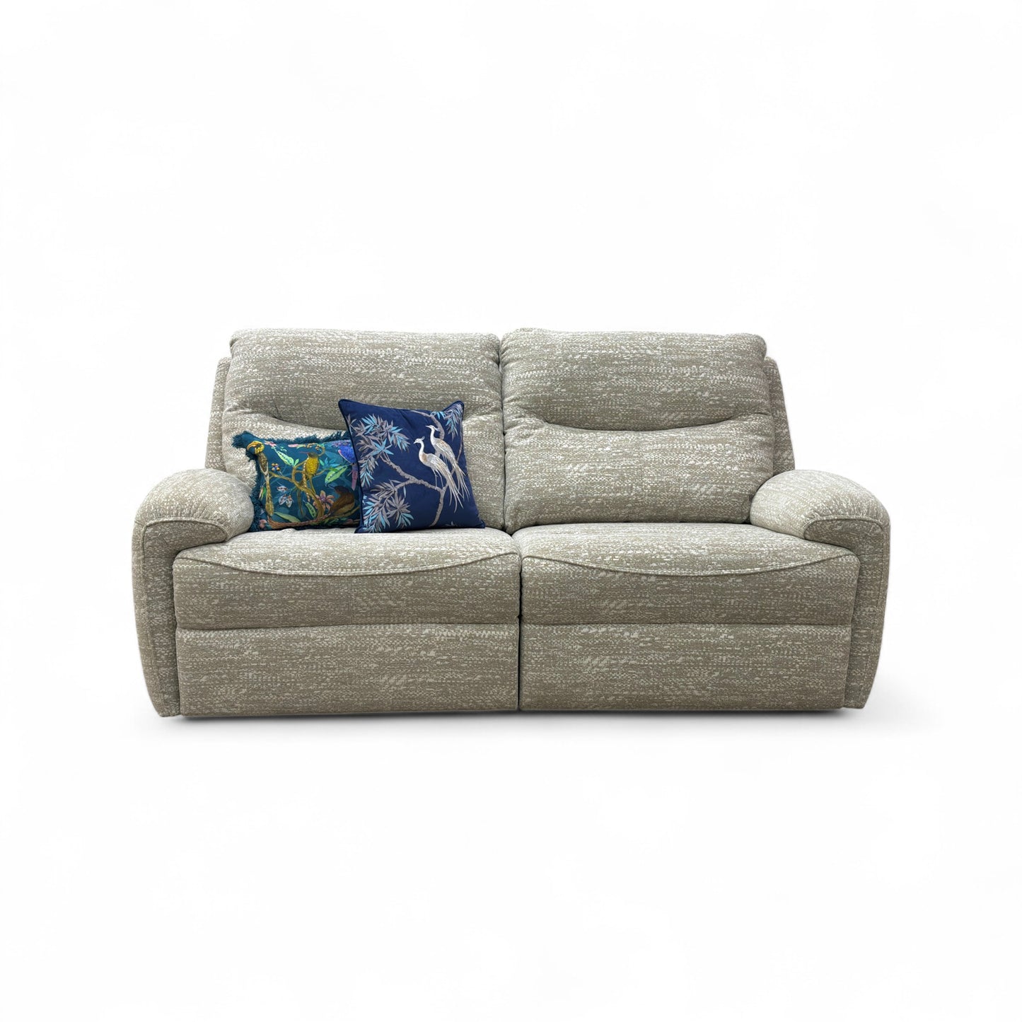G Plan ‘Amesbury’ A049 Maddox Olive Tight Weave Fabric 3 Seater Power Recliner Sofa