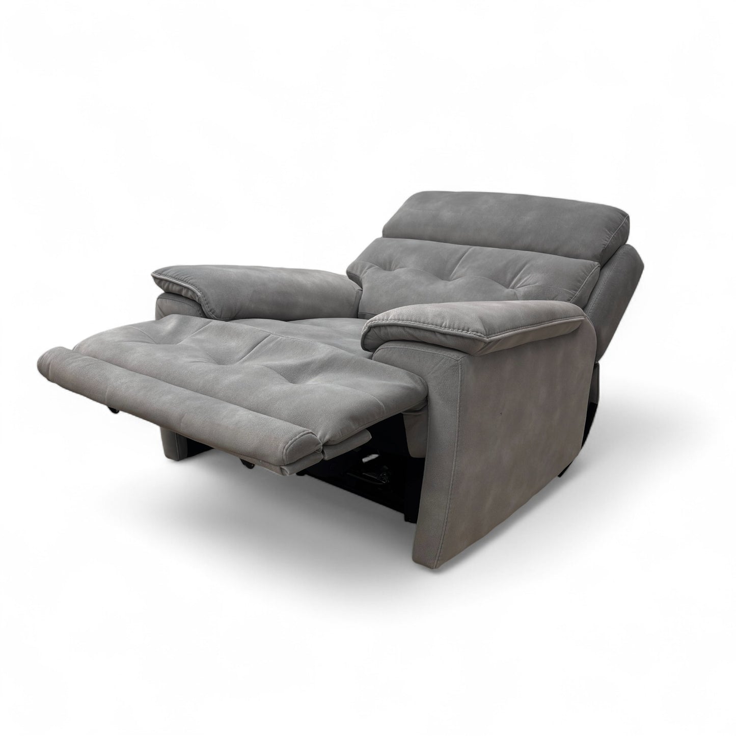 ‘Brescia’ Sfa-Pey-R09 Dove Velvet Power Recliner with Power Headrest
