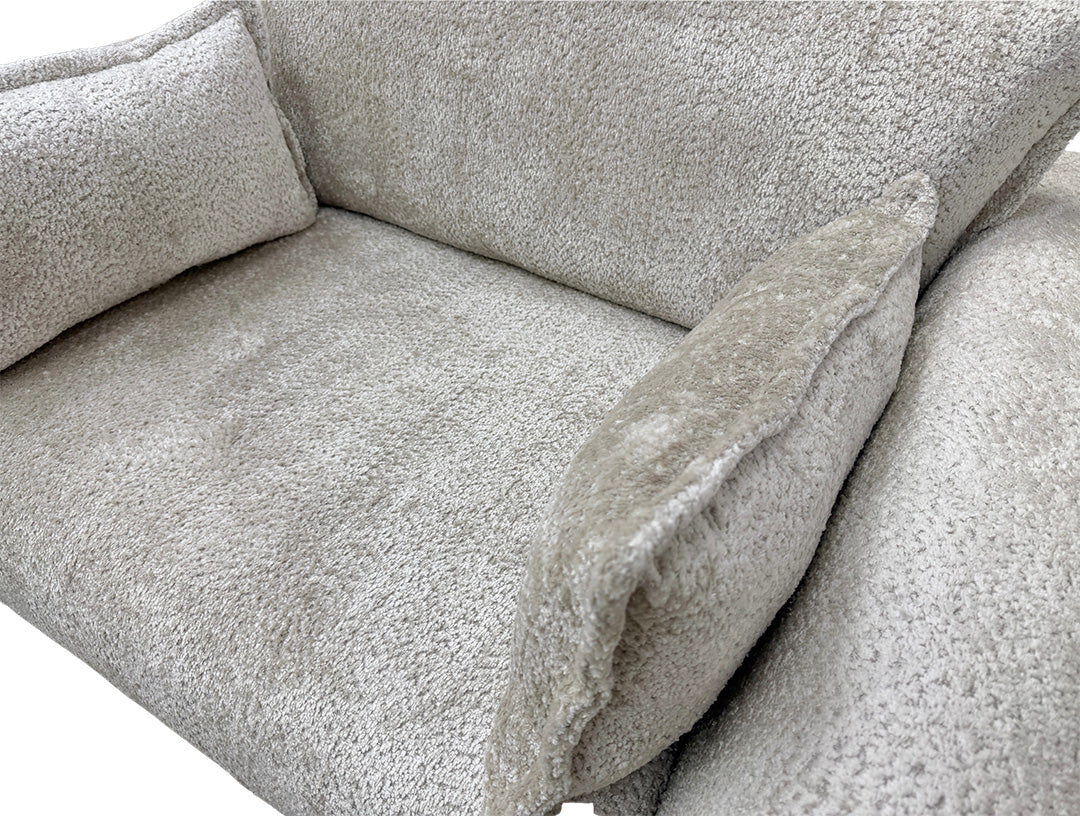 'Somerford' Natural Somerford Texture 3 Seater Sofa + Cuddler
