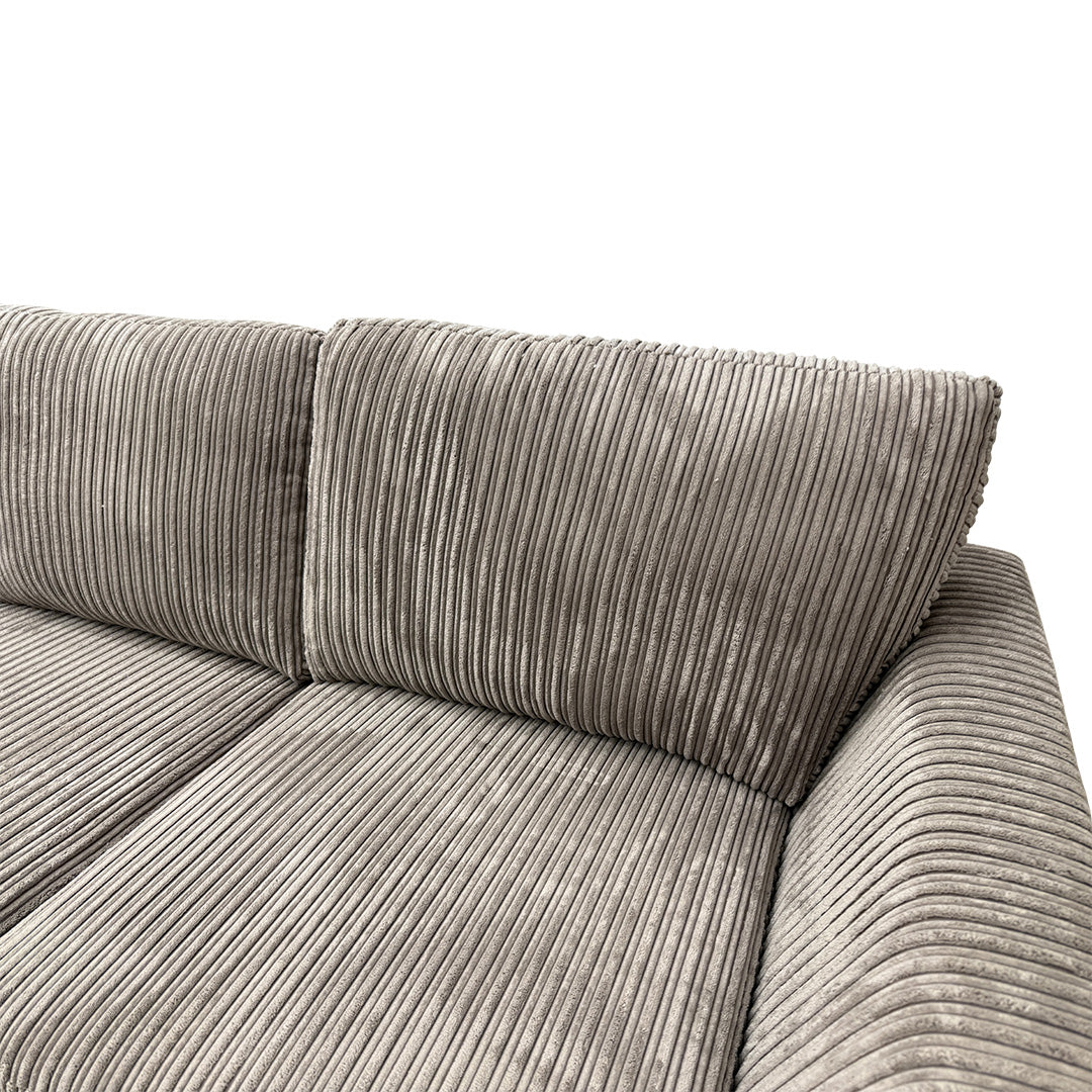 'Heydon' Steel Marley Right Hand Facing Arm Open End Corner Sofa