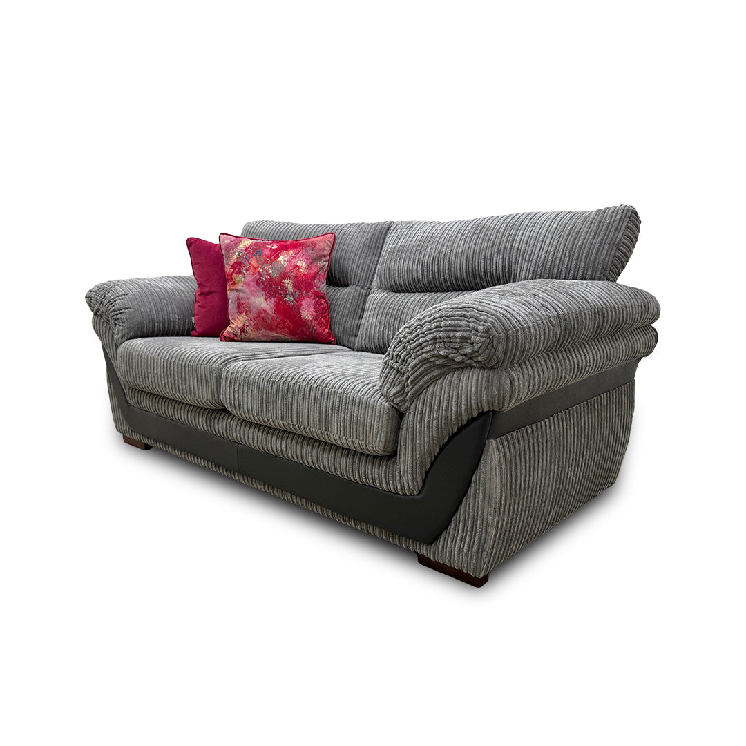 'Zana' Slate Combination Samson Large 2 Seater Sofabed