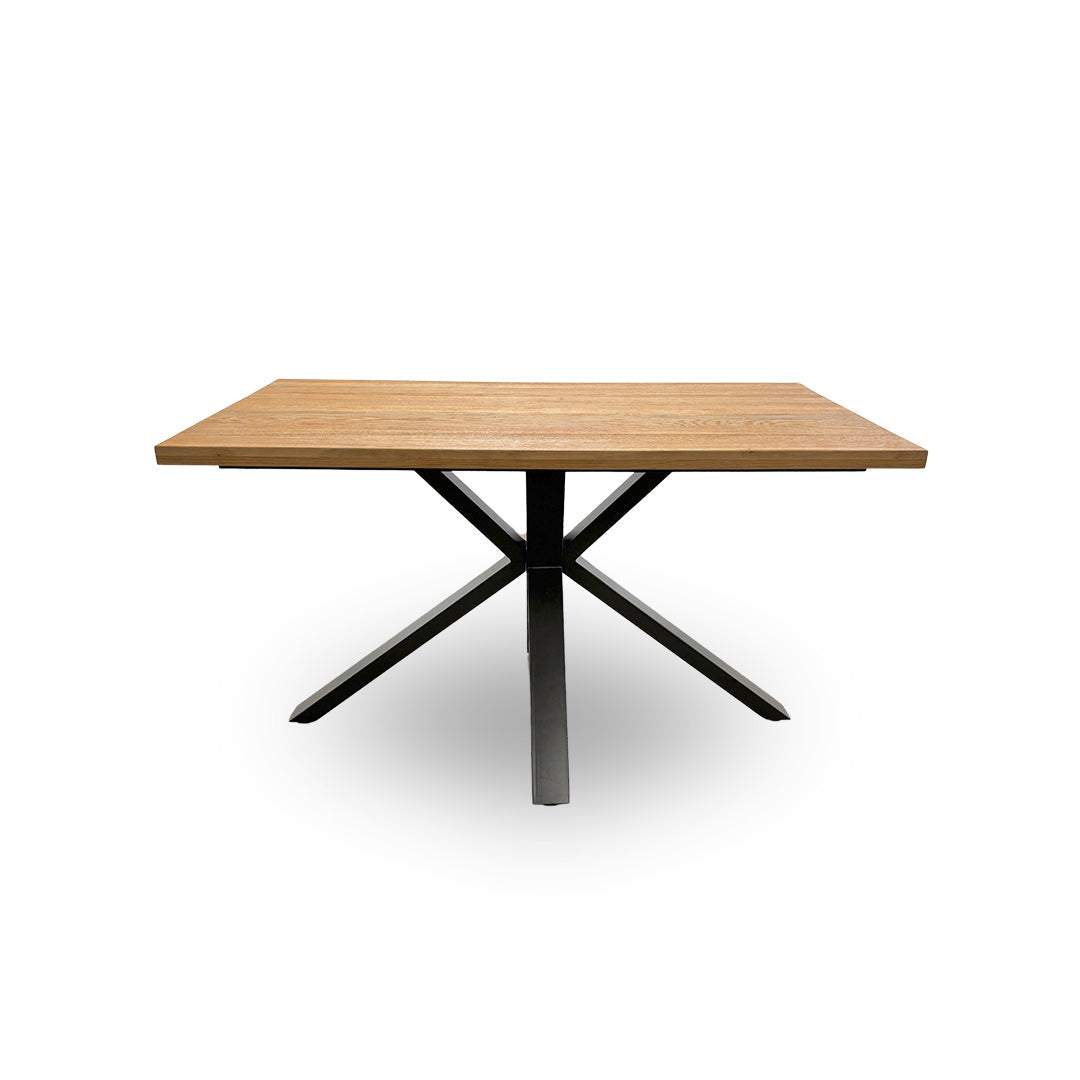 ‘Brooklyn' Solid Oak 150cm Dining Table with Star Base