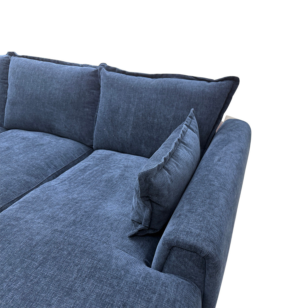 'Somerford' Navy Somerford Fabric Small Right Hand Facing Chaise End Sofa