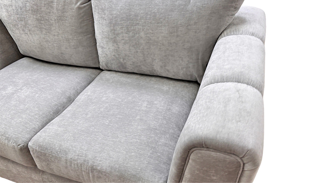‘Cloud’ Silver Chenille Fabric 3 + 2 Seater Sofa Set
