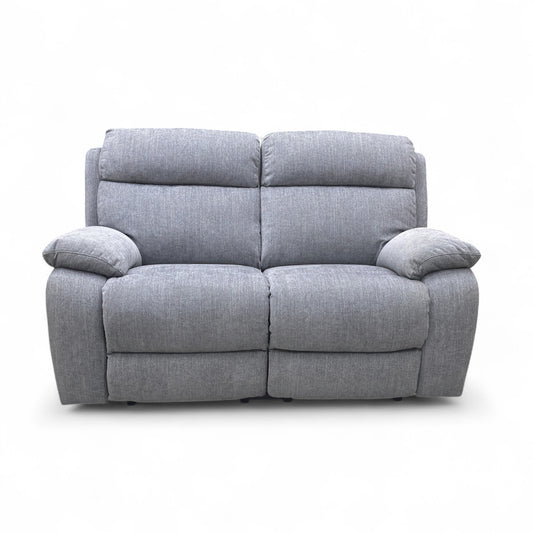 ‘Moreno’ Fab-Meo-R24 Haze Fabric 2 Seater Power Recliner Sofa
