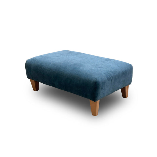 ‘Orlby’ Plaza Linen Ocean Banquette Footstool