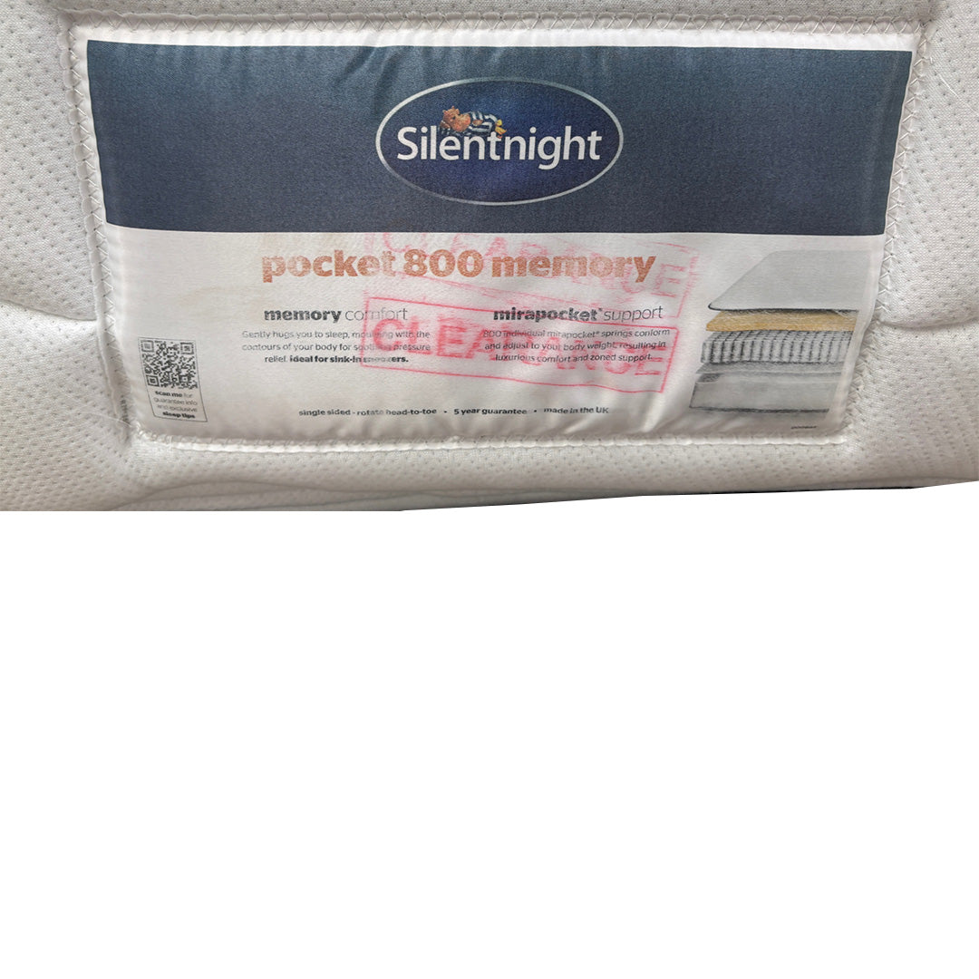 Silentnight Memory 800 Pocket Mattress - Super King